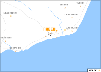 map of Nabeul