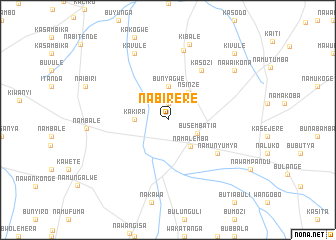 map of Nabirere