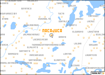 map of Nacajuca