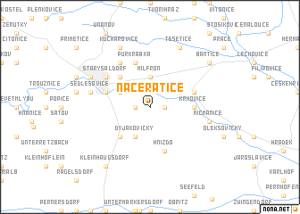 map of Načeratice