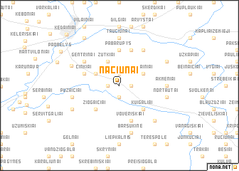 map of Naciūnai