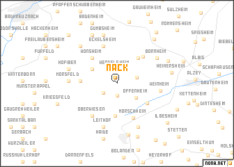 map of Nack