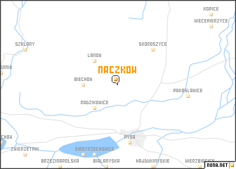 map of Naczków