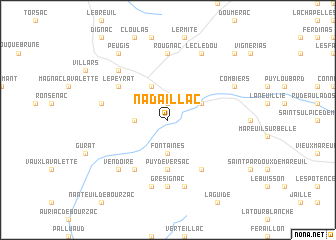 map of Nadaillac