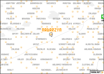 map of Nadarzyn