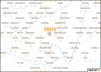 map of Nadeu