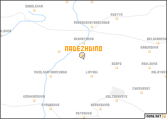 map of Nadezhdino
