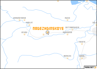 map of Nadezhdinskoye