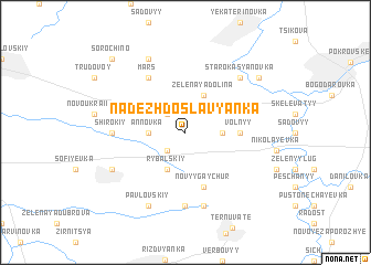 map of Nadezhdo-Slavyanka