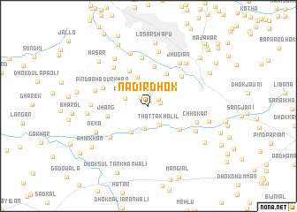 map of Nādir Dhok