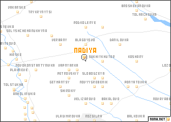 map of Nadiya