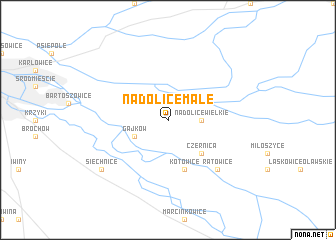 map of Nadolice Małe