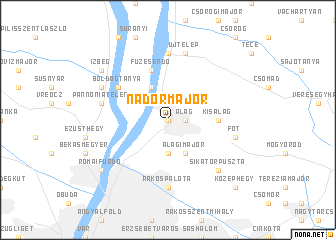 map of Nádormajor