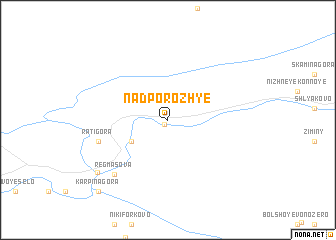 map of Nadporozh\