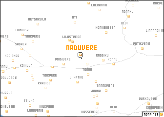 map of Näduvere