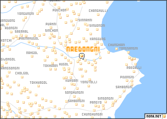 map of Naedong-ni