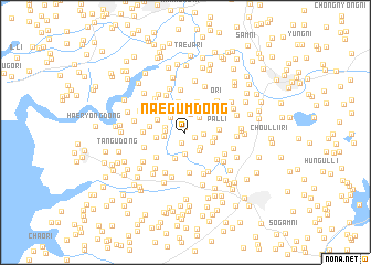 map of Naegŭm-dong