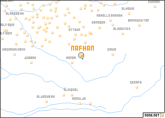 map of Nafḩān