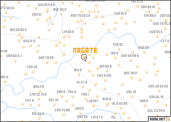 map of Nagate