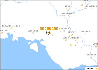 map of Nagawana