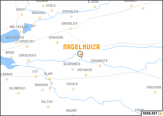 map of Nāgeļmuiža