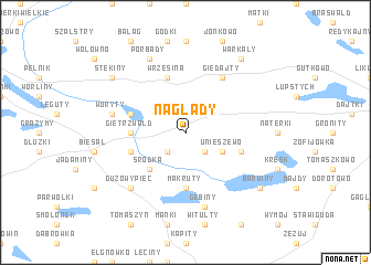 map of Naglady