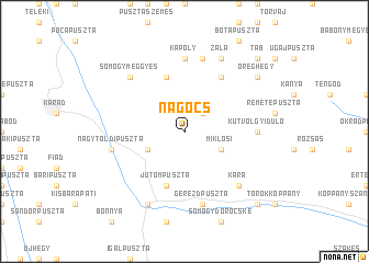map of Nágocs
