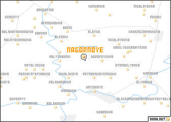 map of Nagornoye