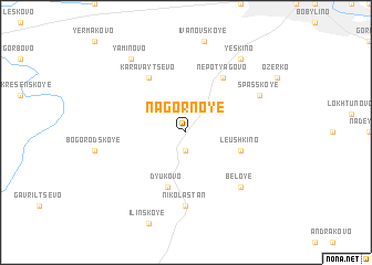 map of Nagornoye