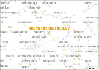 map of Nagybányarétivölgy