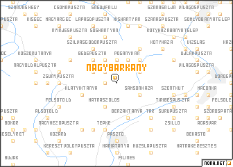 map of Nagybárkány