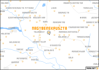 map of Nagyberekpuszta