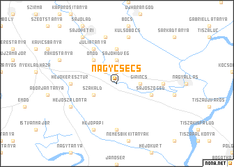 map of Nagycsécs