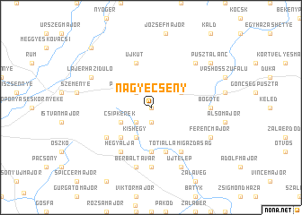 map of Nagyecseny