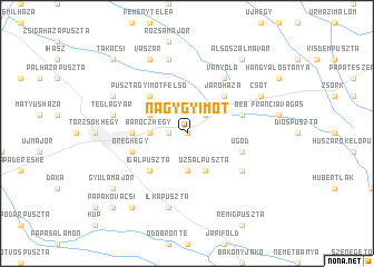 map of Nagygyimót