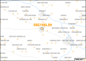 map of Nagyhalom