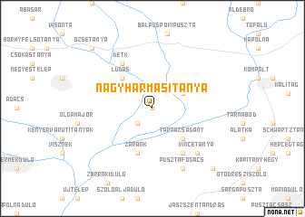map of Nagyhármasitanya