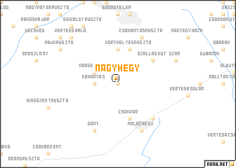 map of Nagyhegy