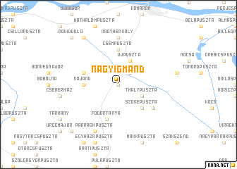 map of Nagyigmánd