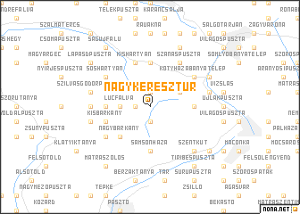 map of Nagykeresztúr