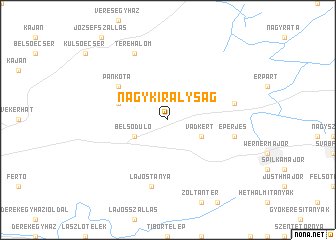 map of Nagykirályság