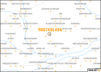 map of Nagykölked