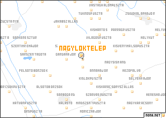 map of Nagylóktelep