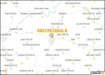 map of Nagymeződůlő