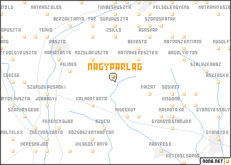 map of Nagyparlag