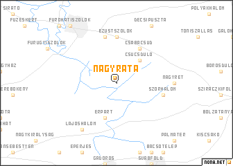 map of Nagyráta