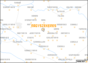 map of Nagyszekeres