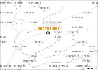 map of Nagysziget