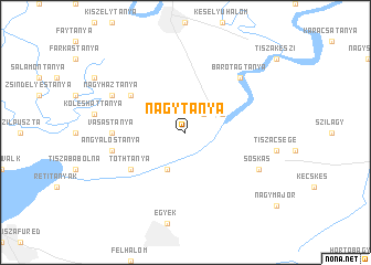 map of Nagytanya