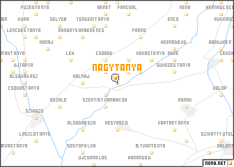 map of Nagytanya